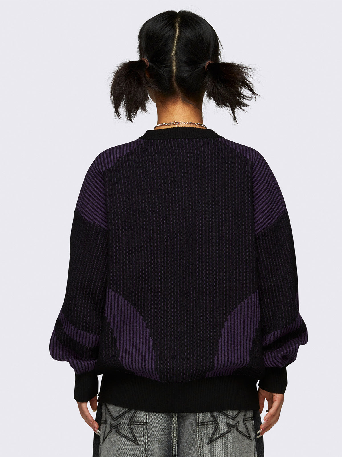Black & Purple Jumper