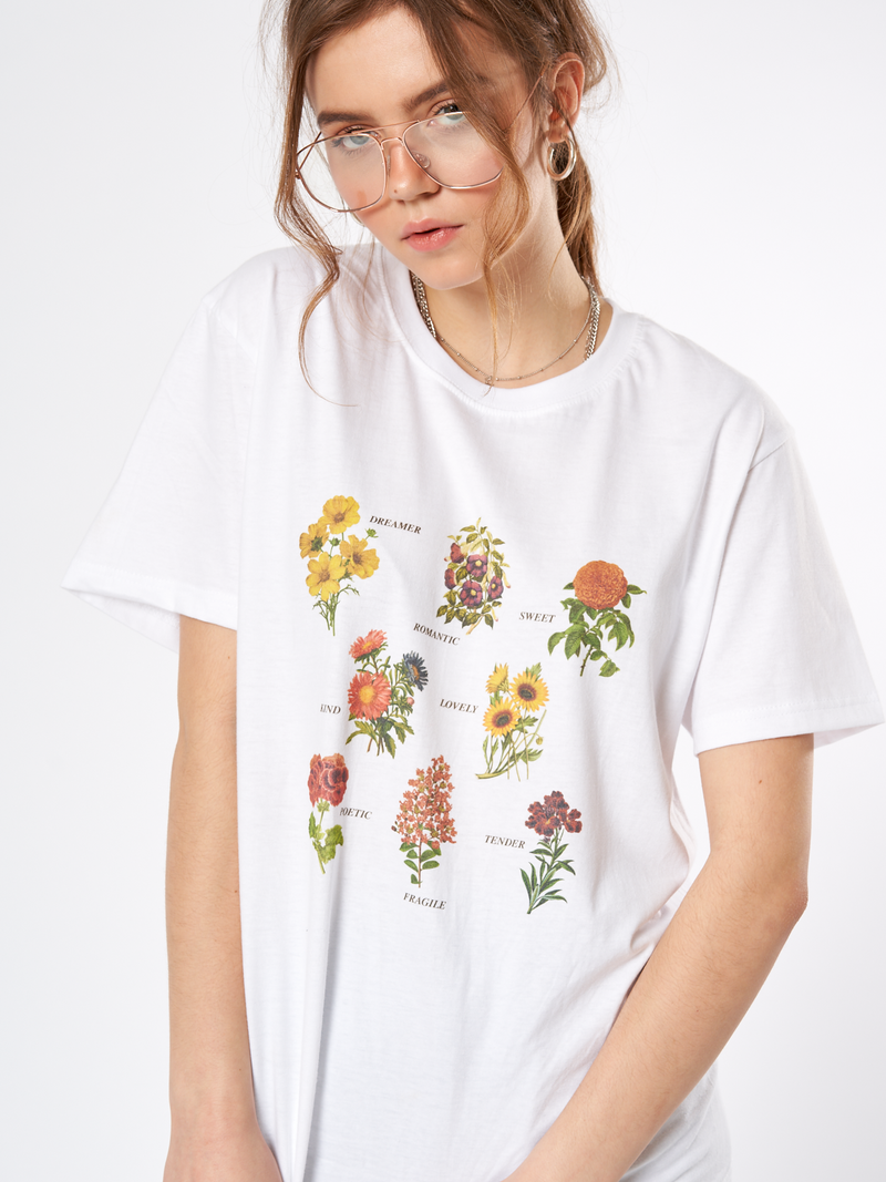 Flowers Meaning Oversized T-shirt Floral