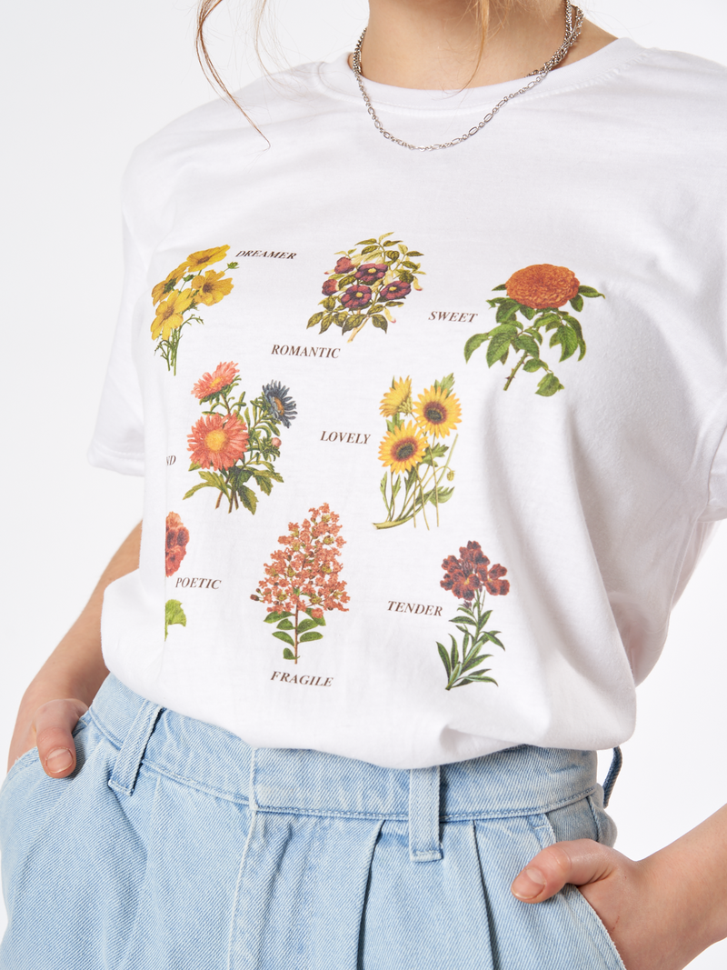 Flowers Meaning Oversized T-shirt
