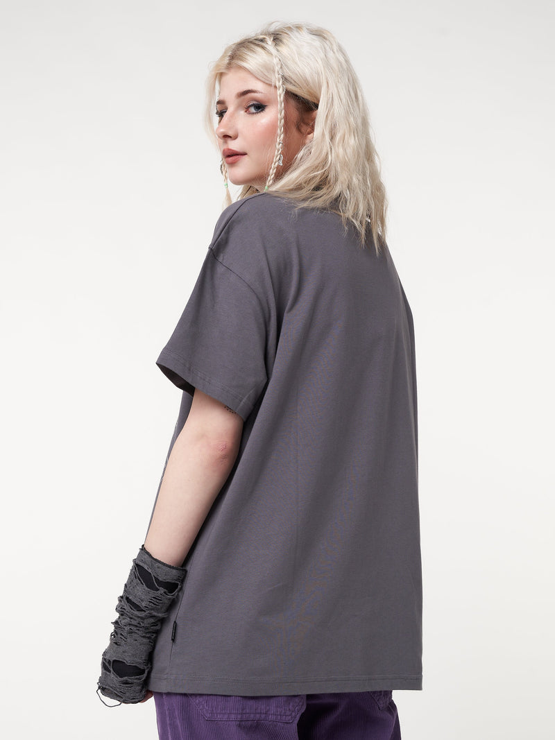 Ancient Butterfly Charcoal Grey T-shirt - Minga London