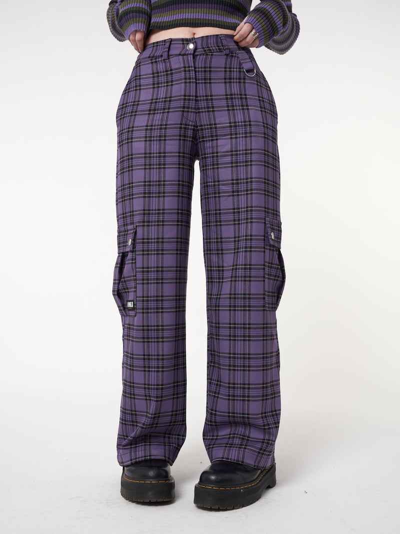 Harlow Plaid Utility Pants - Minga London