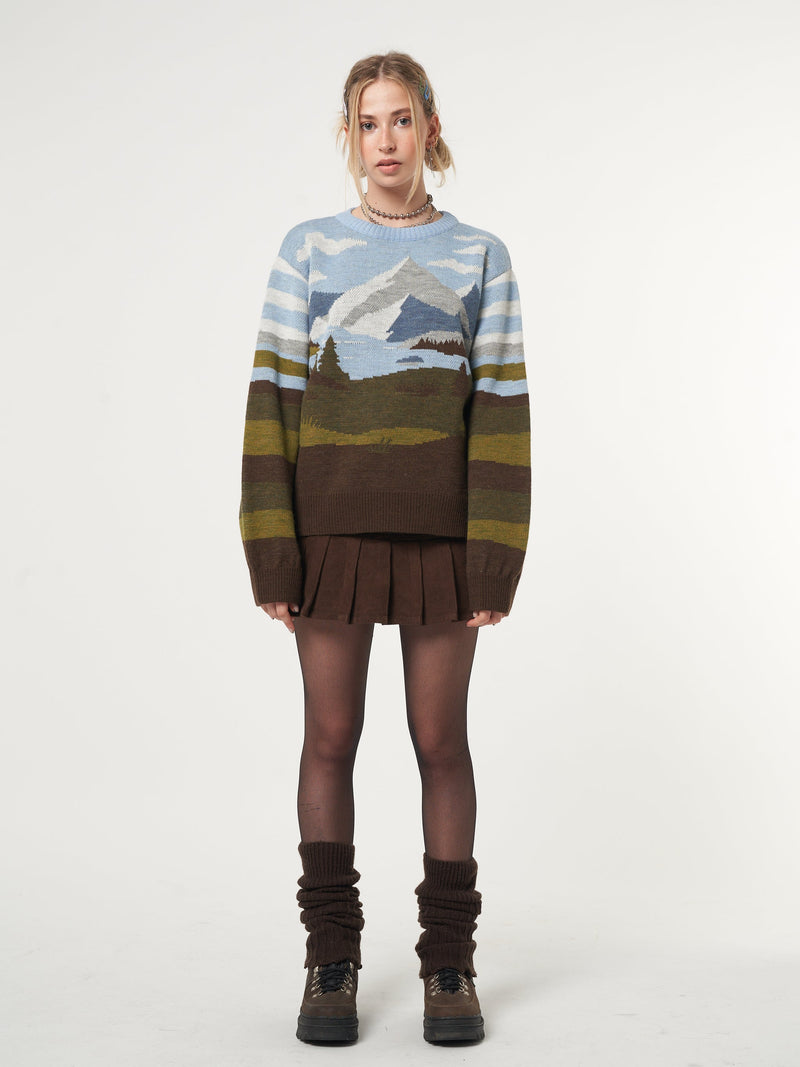 Mountain Landscape Knit Jumper - Minga London