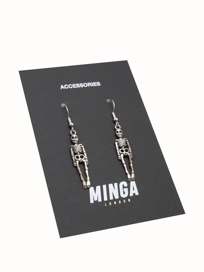 Skeleton Drop Earrings - Minga London