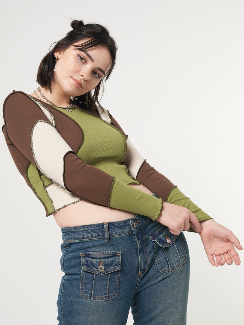 Wave Patchwork Crop Top - Minga London