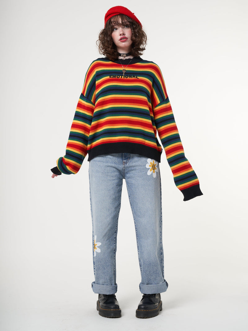 Minga x Strangervinyl Emotional Striped Knit Jumper - Minga London