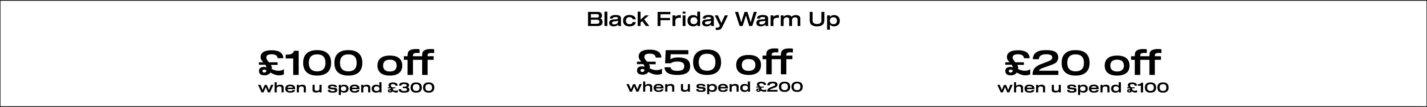 Black Friday Warm Up 2025