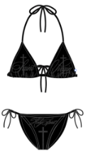 Holy Spirit Black Bikini Set
