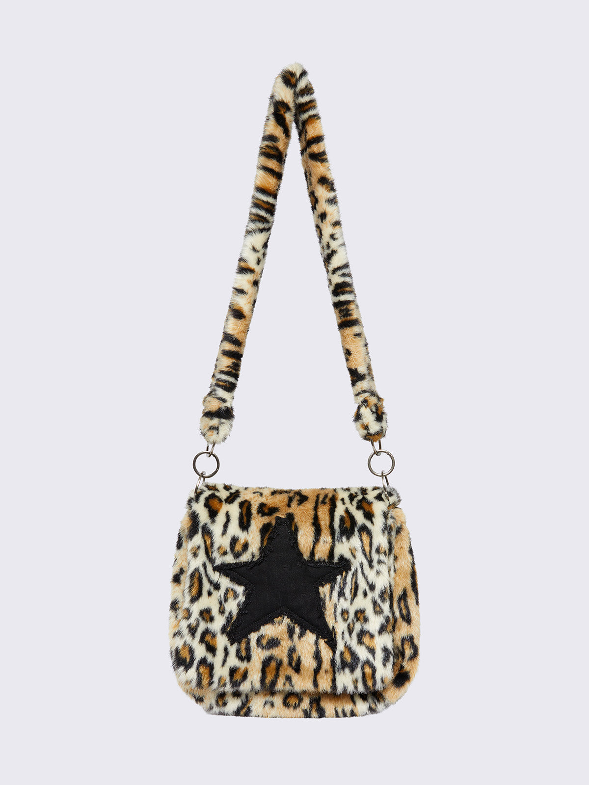 Starshine leopard faux fur bag