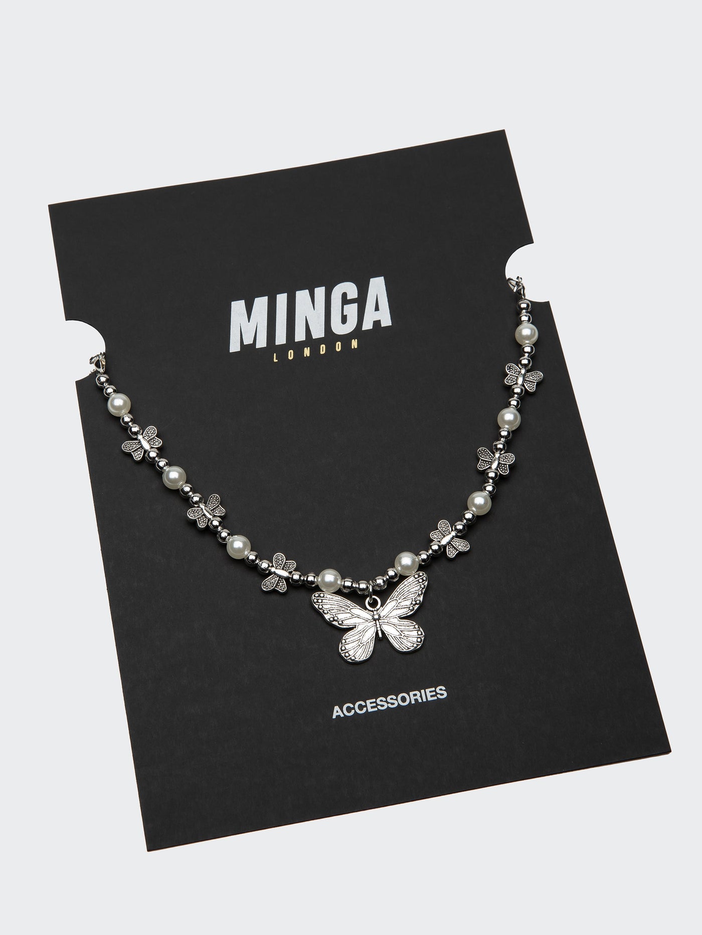 Mythical Butterfly Pearl Necklace - Minga London