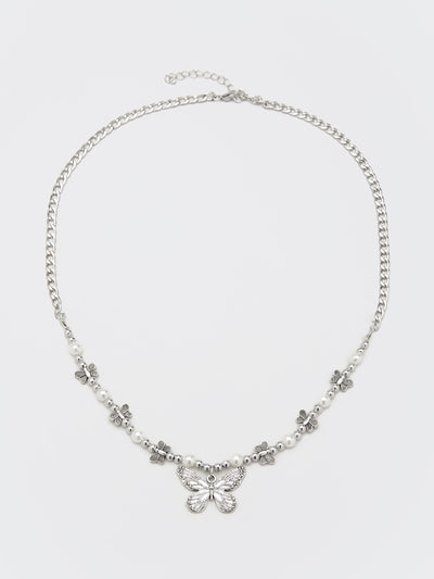 Mythical Butterfly Pearl Necklace - Minga London