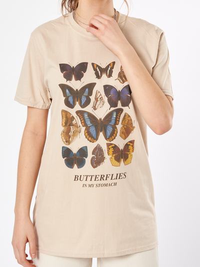 Butterflies In My Stomach Oversized T-shirt - Minga London