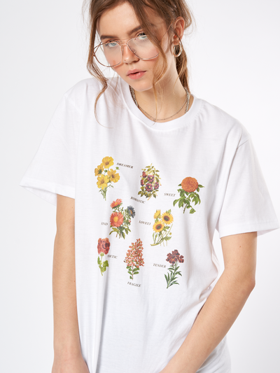 Flowers Meaning Oversized T-shirt Floral