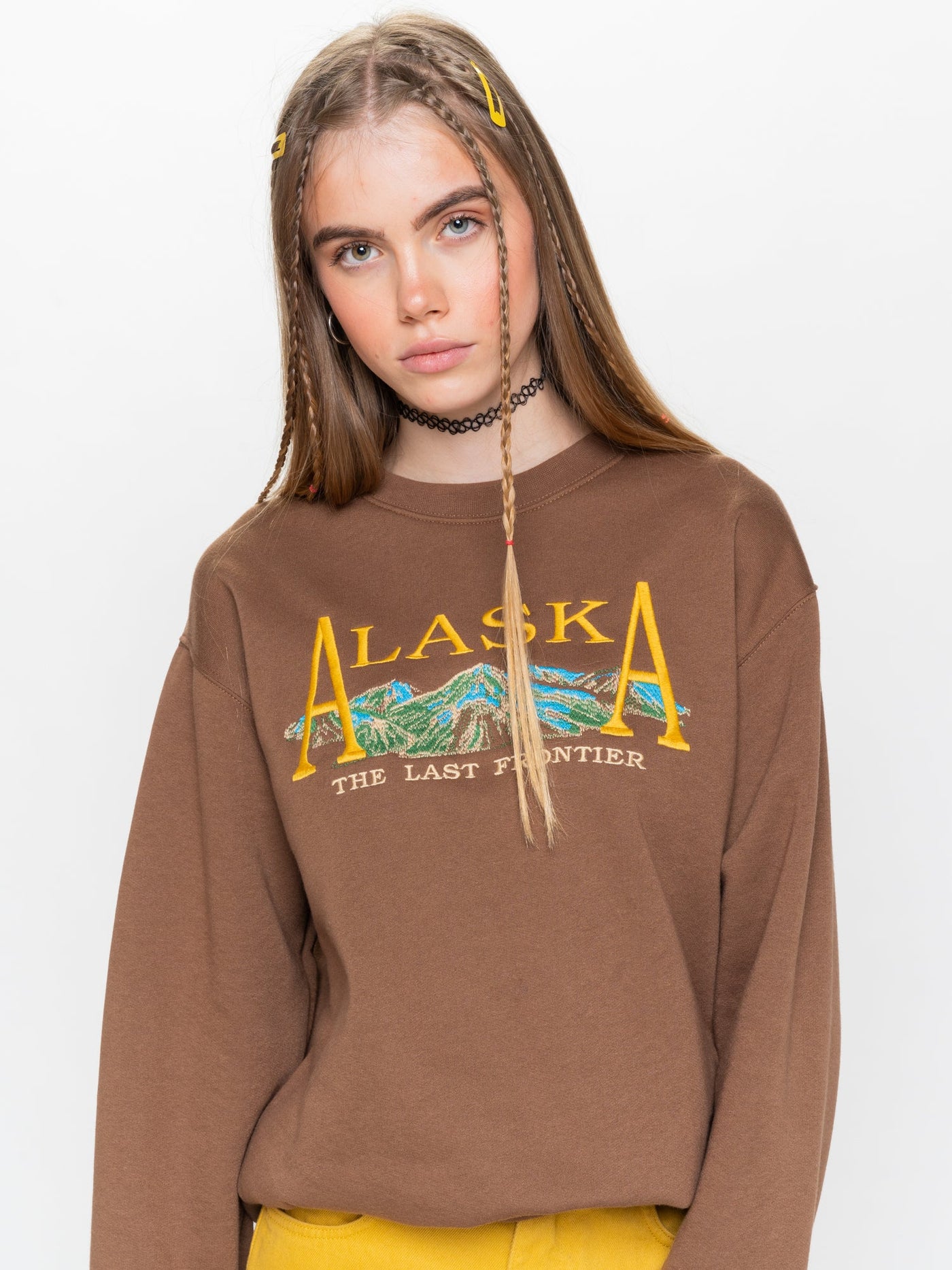 Alaska Sweater in Brown#color_brown