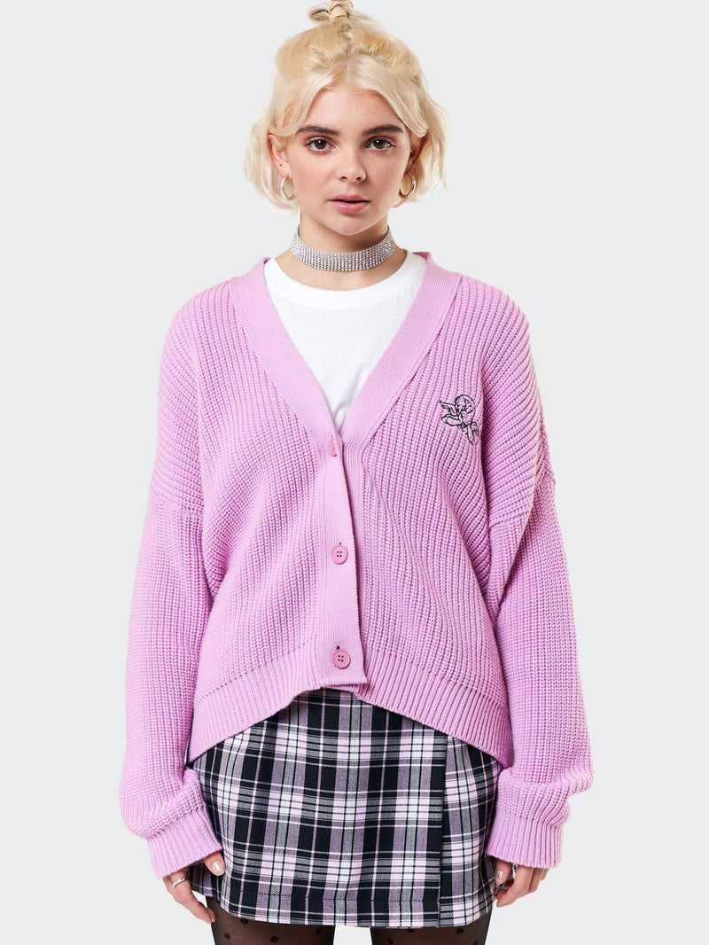 Angelic Pink Knitted Cardigan - Minga London