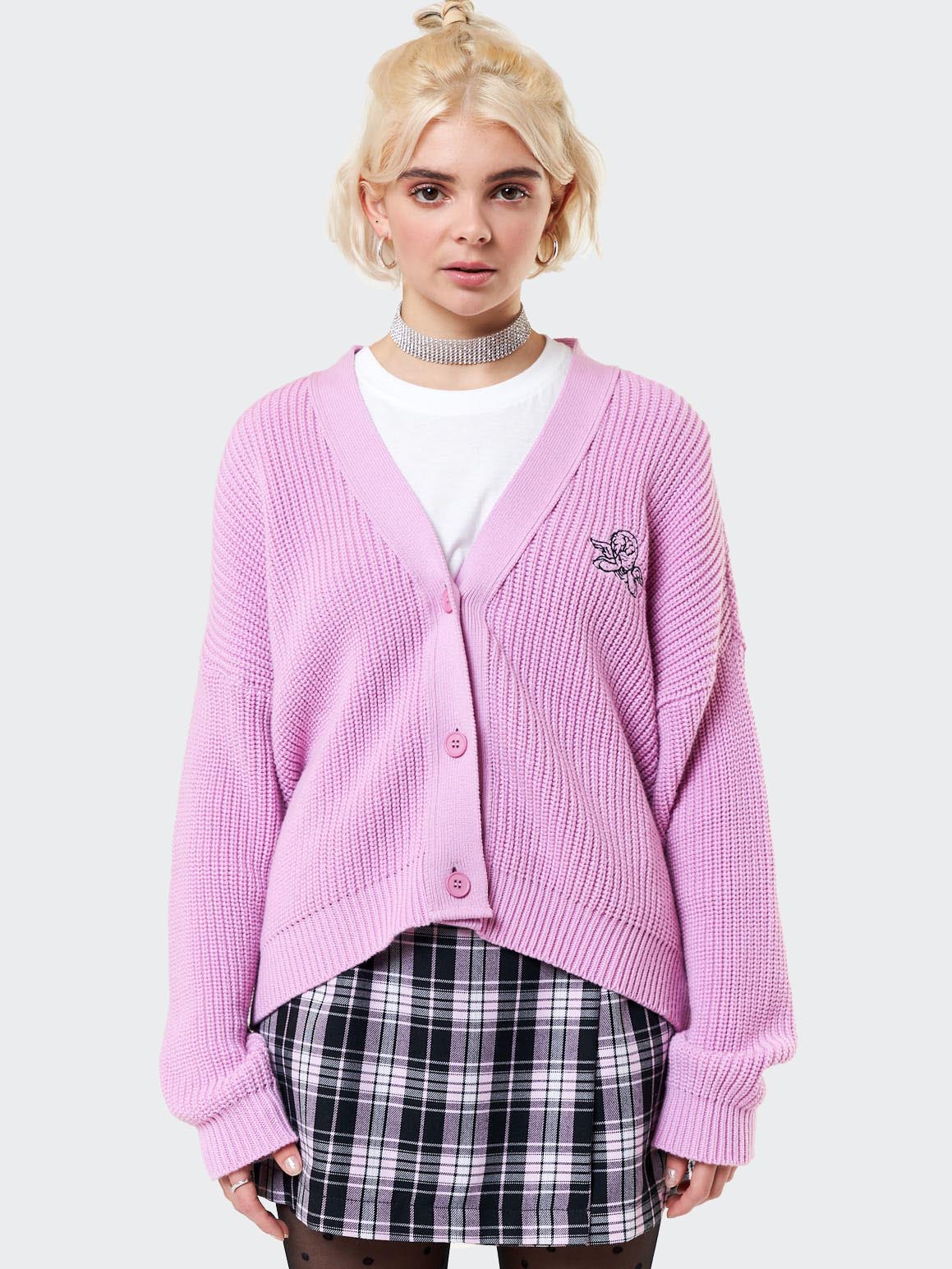 Angelic Pink Knitted Cardigan - Minga London
