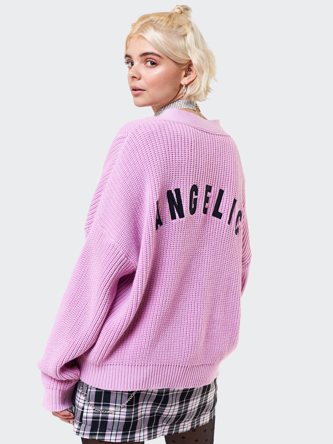 Angelic Pink Knitted Cardigan - Minga London