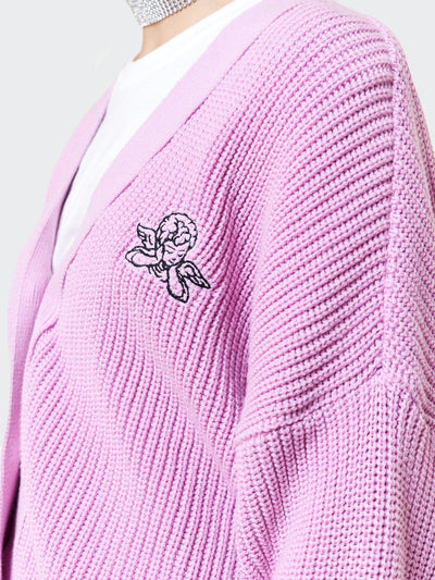 Angelic Pink Knitted Cardigan - Minga London