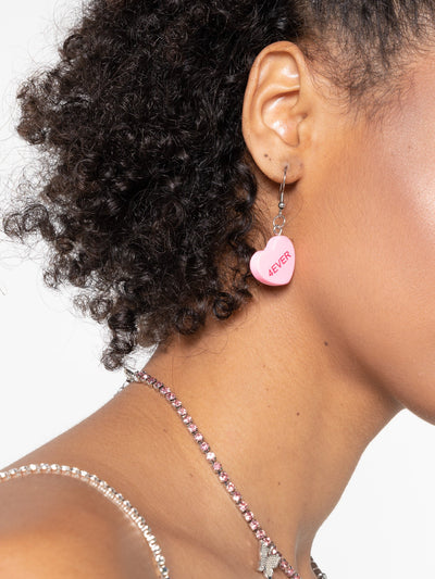 Bffs Forever Heart Drop Earrings - Minga London