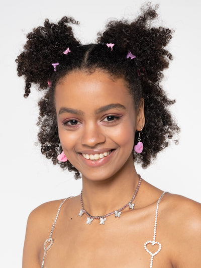 Bffs Forever Heart Drop Earrings - Minga London
