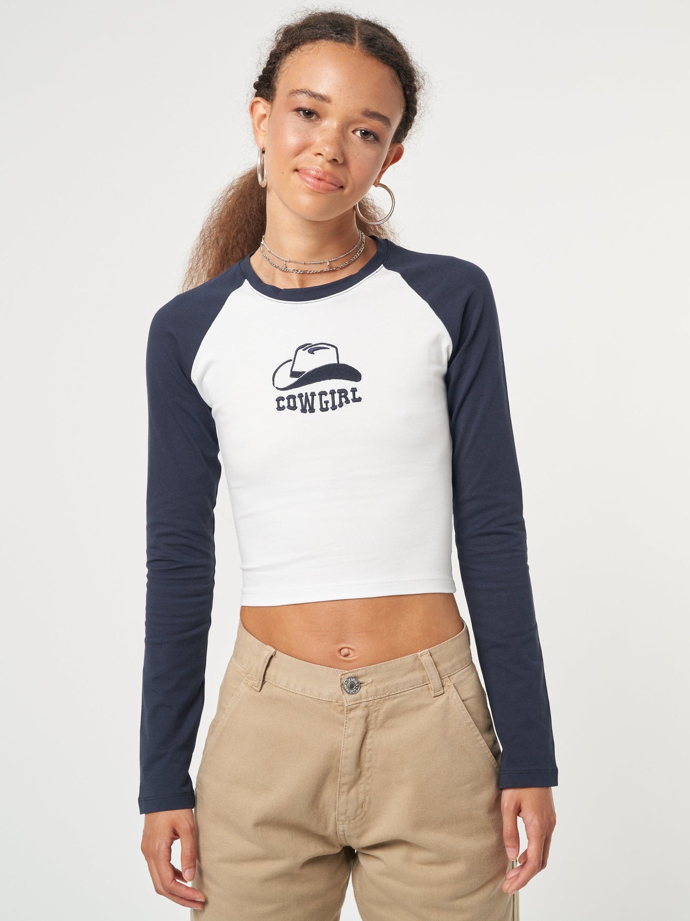 Cowgirl Hat Baseball Tee - Minga London