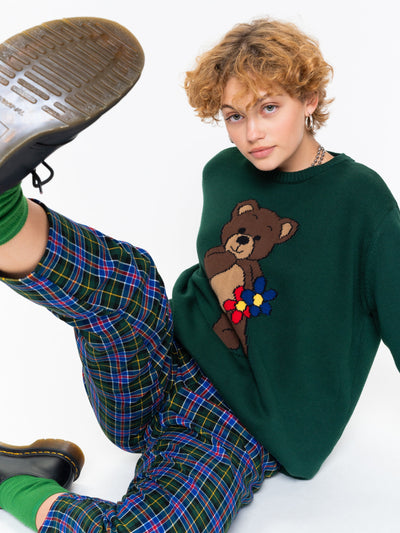 Cute Teddy Bear Knitted Jumper - Minga London