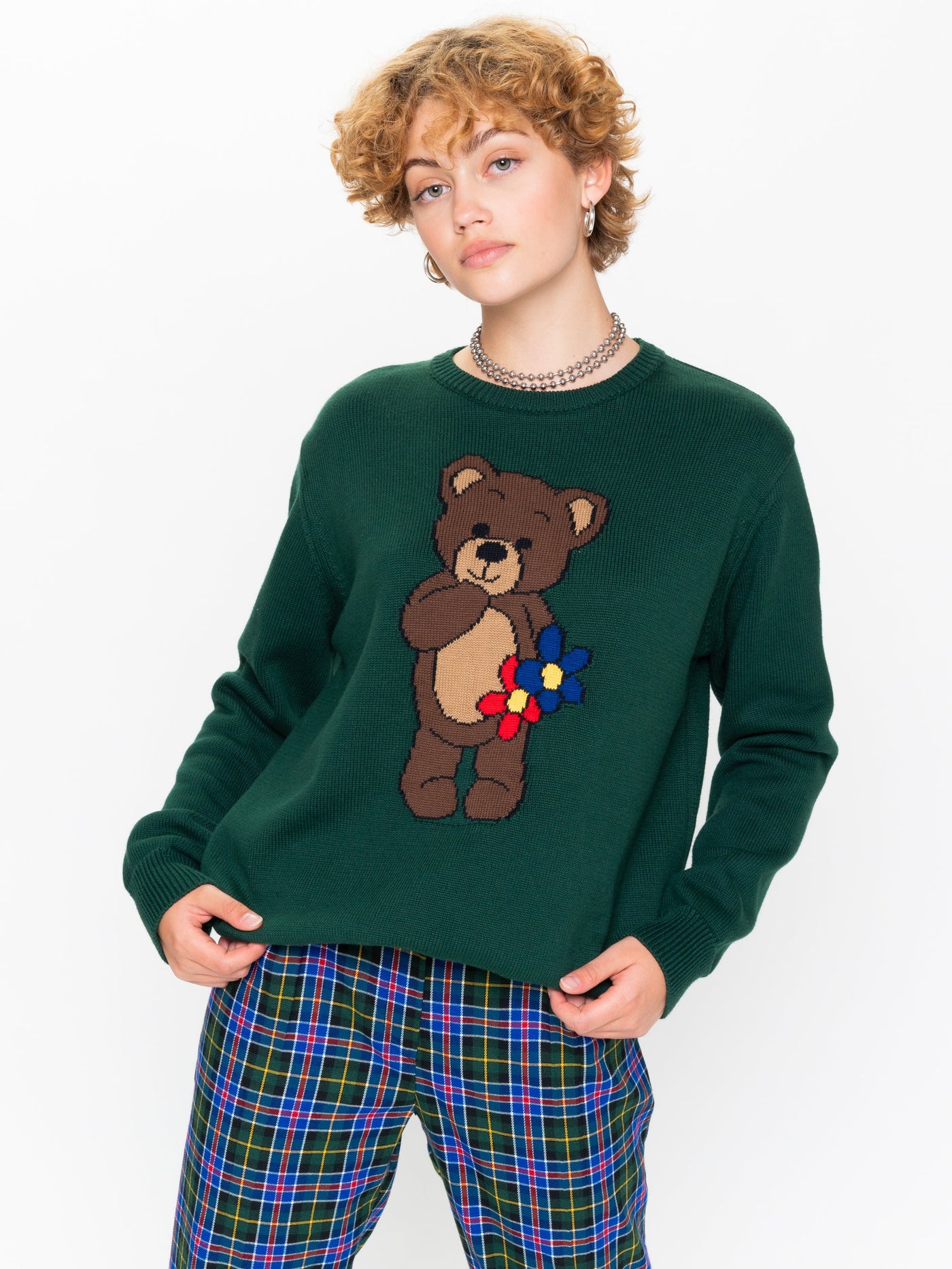 Cute Teddy Bear Knitted Jumper - Minga London