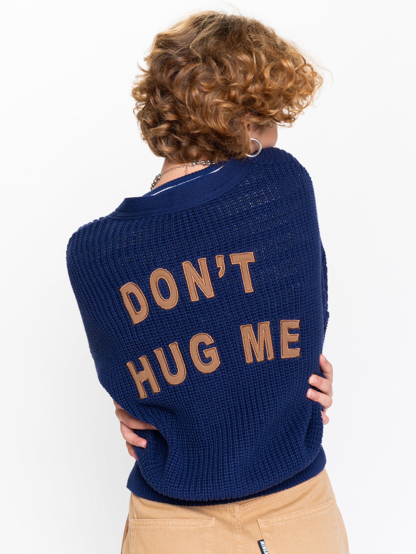 Don't Hug Me Knitted Cardigan - Minga London