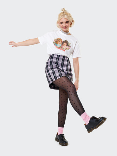 Emma Plaid Skirt With Chain - Minga London
