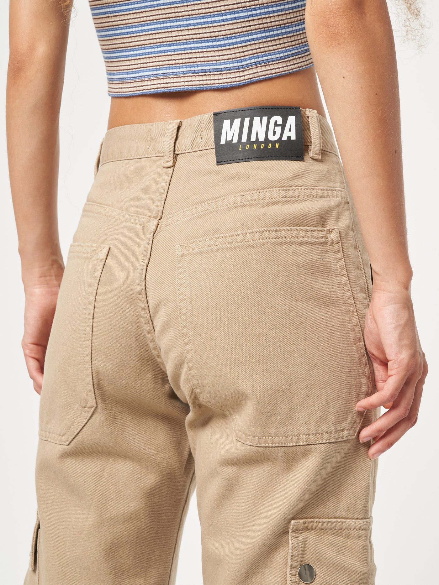 Explorer Cargo Pants In Tan - Minga London