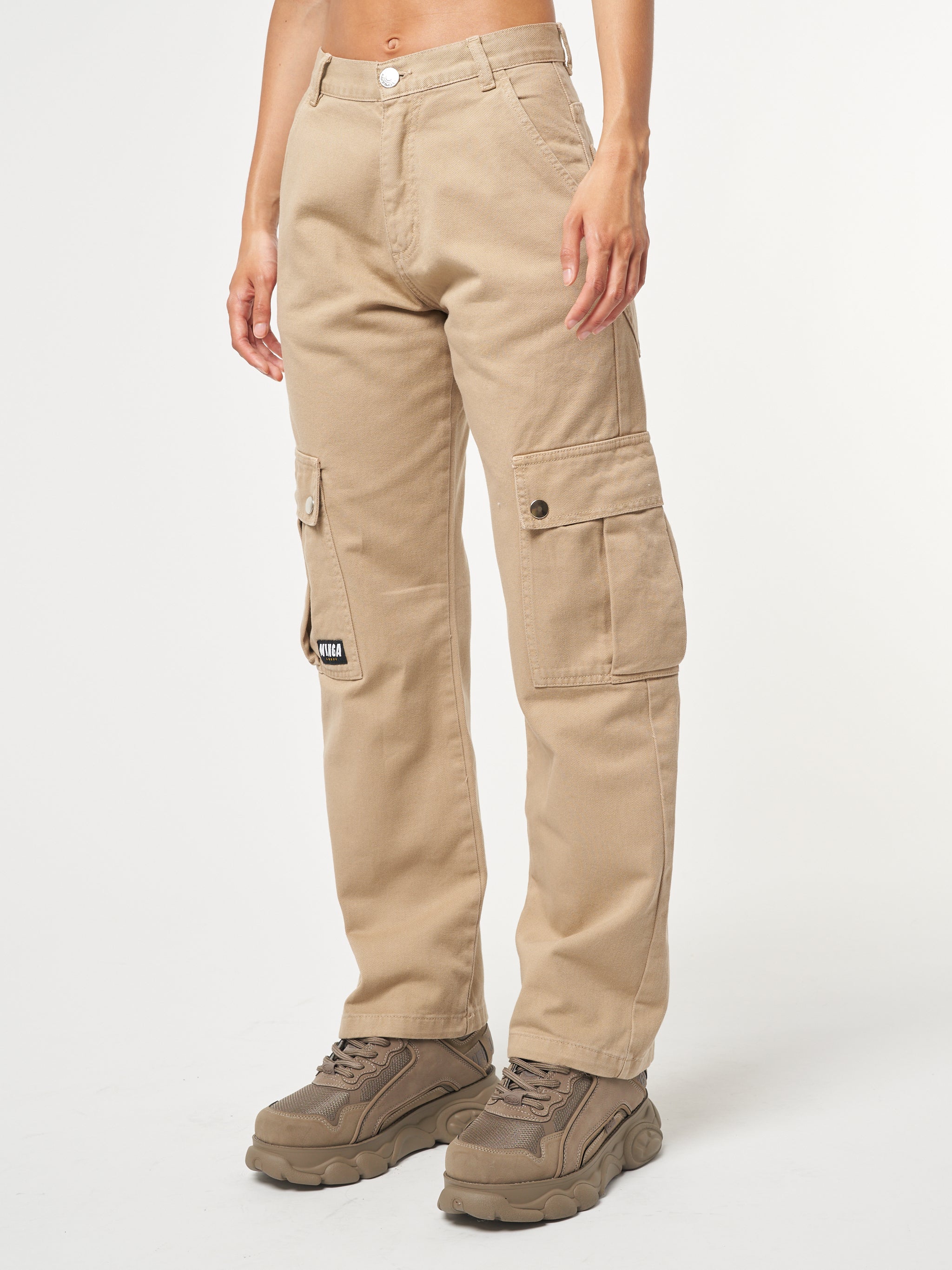 Explorer Cargo Pants In Tan - Minga London