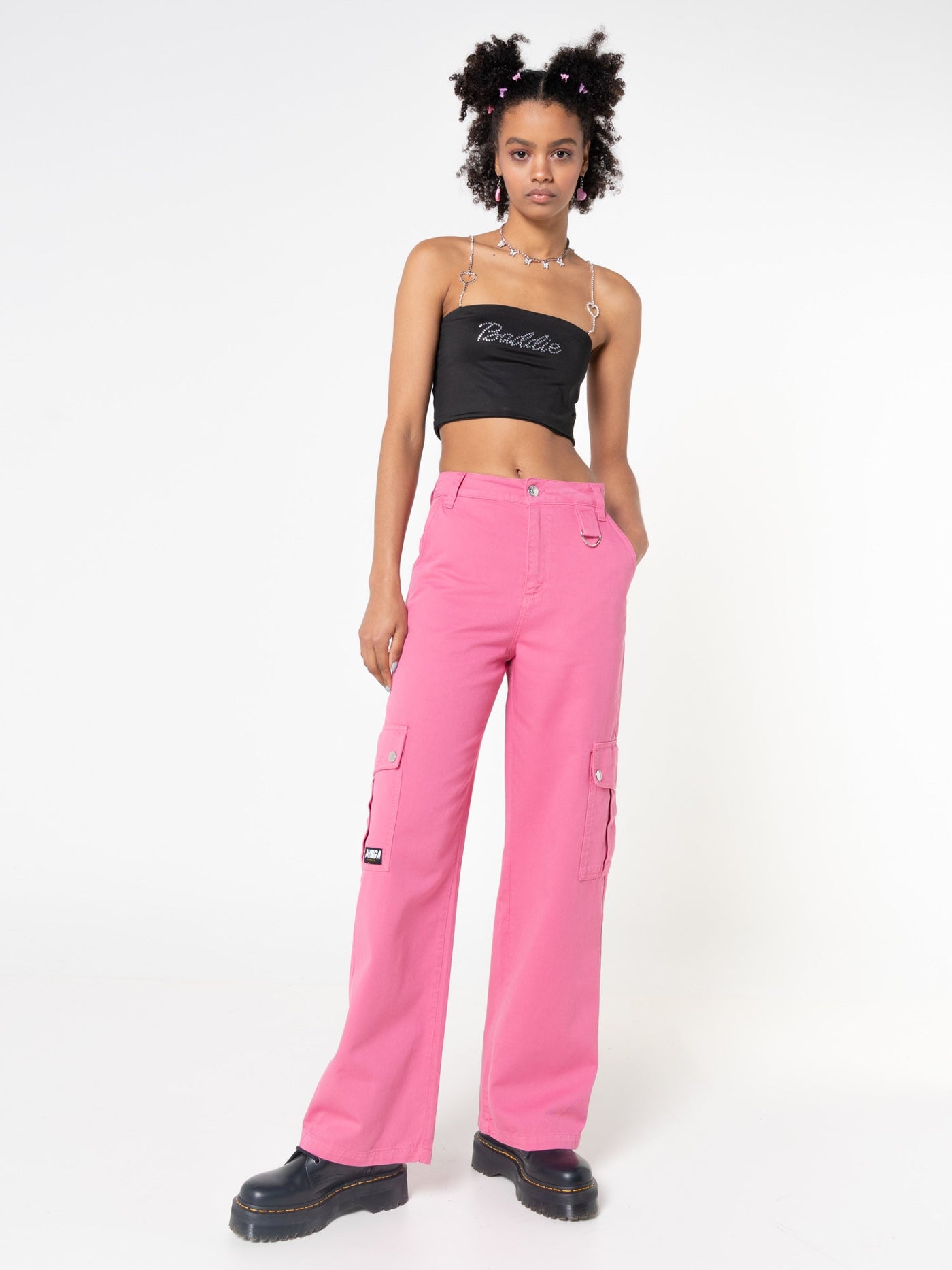 Hot Pink Utility Trousers - Minga London