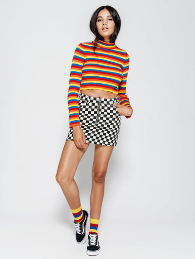 Rainbow Ribbed Top 