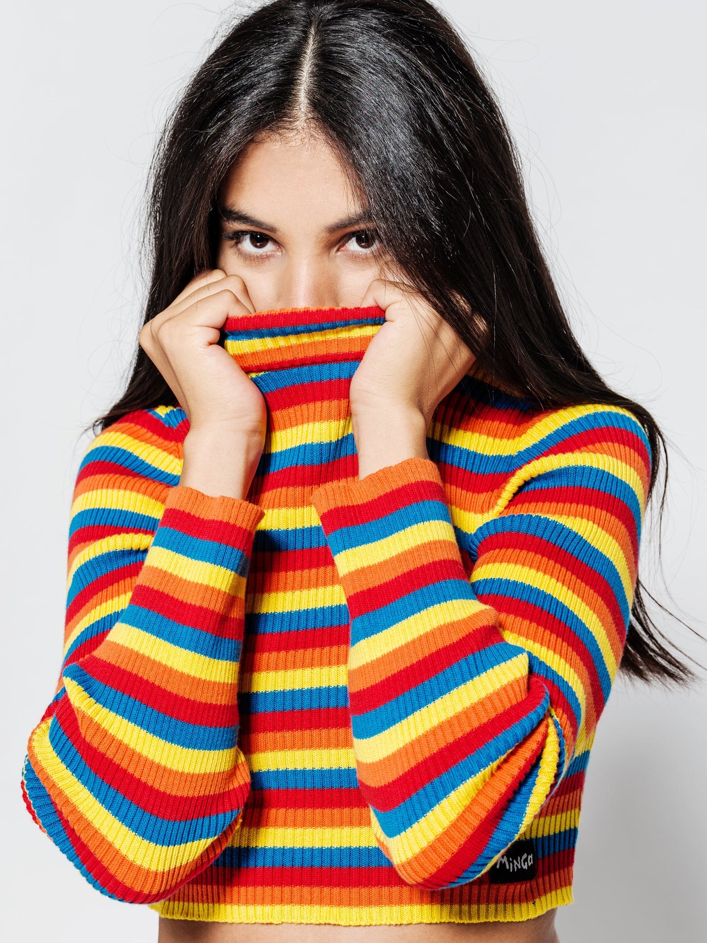 Rainbow Ribbed Top Minga London