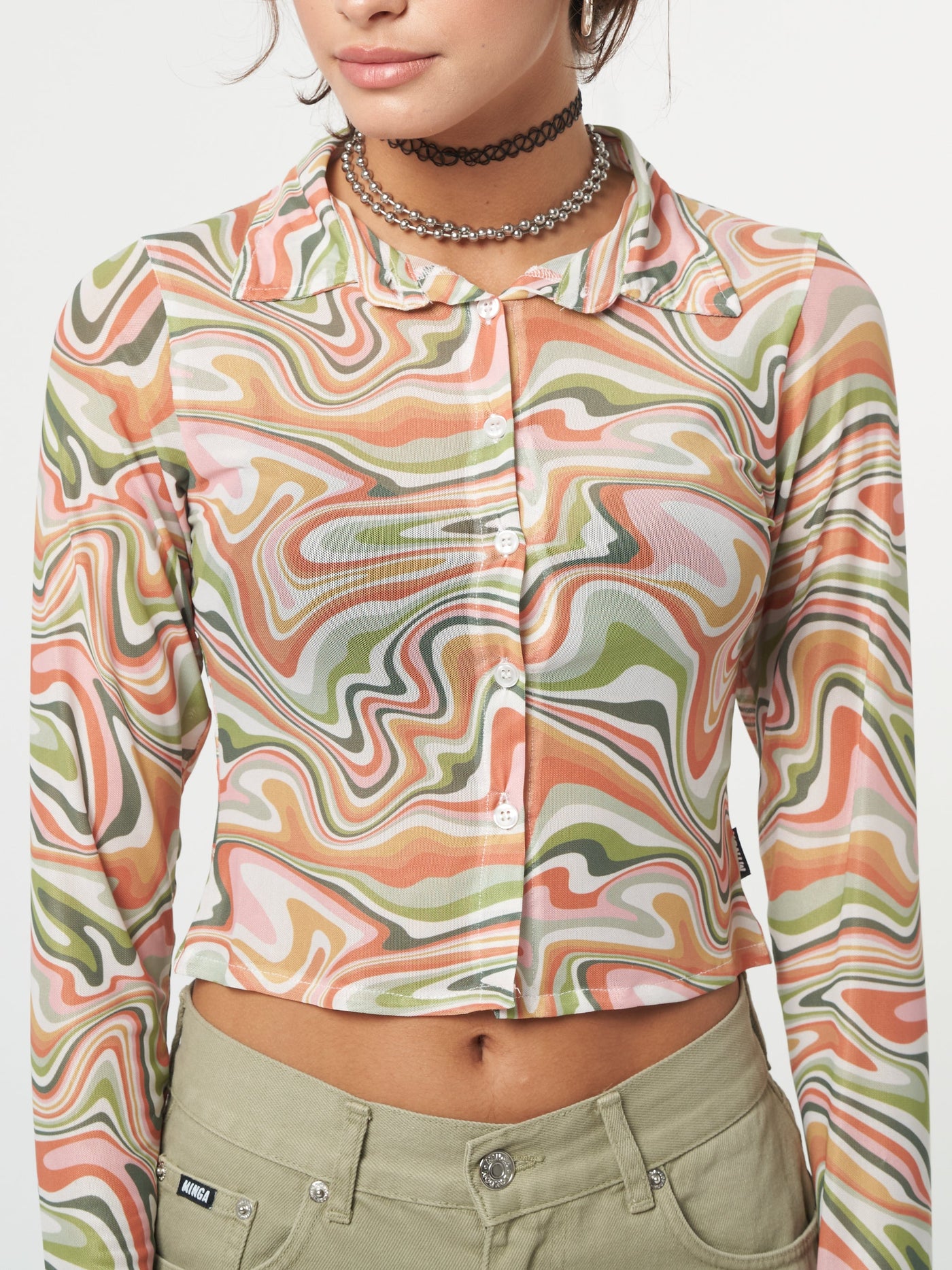 Illusion Mesh Shirt - Minga London