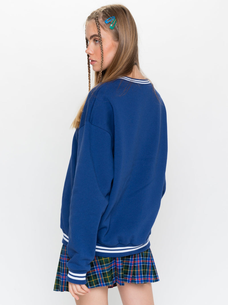 Minga Sporty Sweater in Blue - Minga London