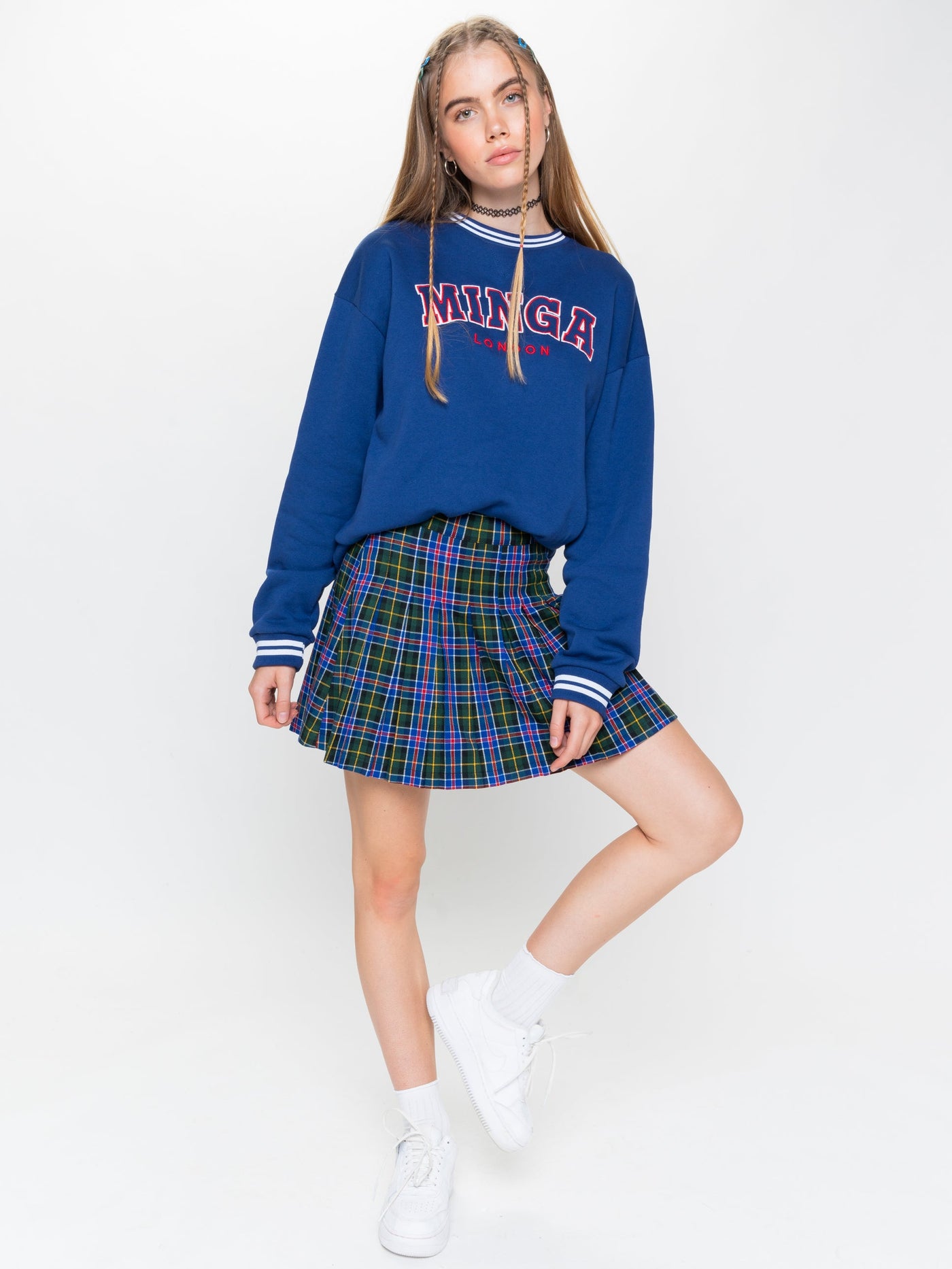 Minga Sporty Sweater in Blue - Minga London