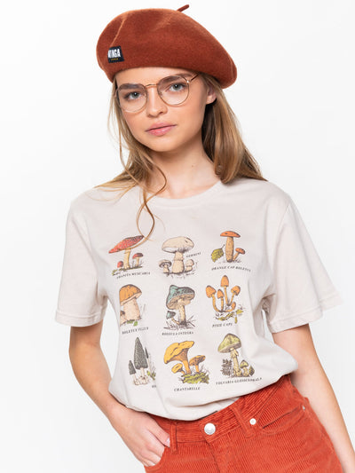 Mushroom Species T-shirt - Minga London