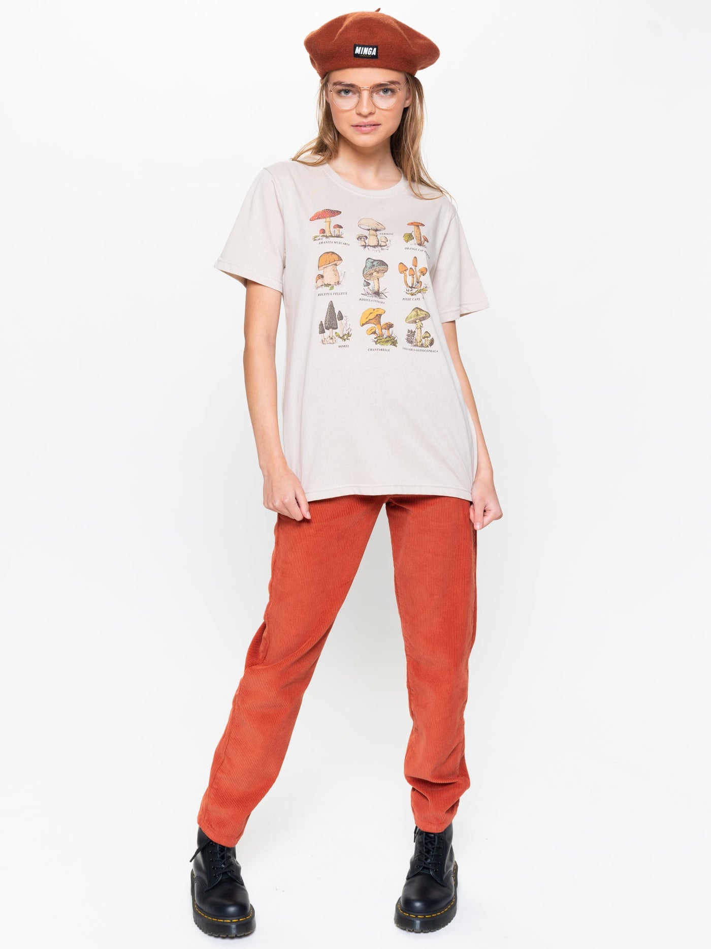 Mushroom Species T-shirt - Minga London