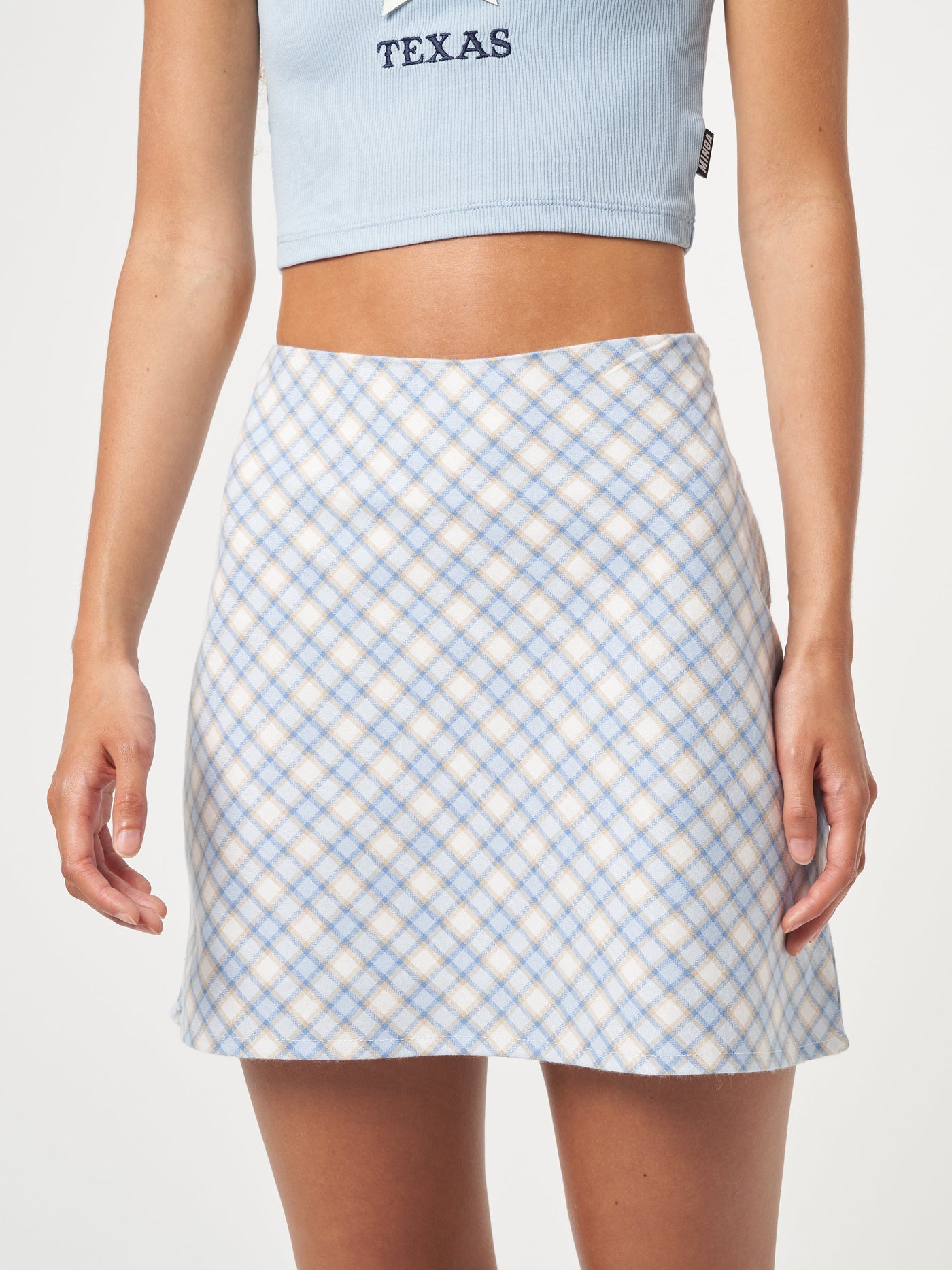 Nellie Plaid Mini Skirt - Minga London