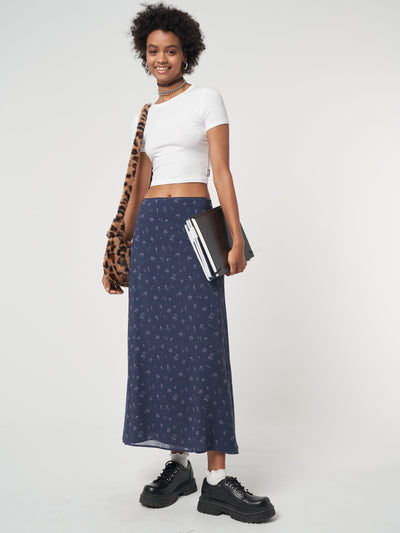 Olivia Floral Midi Skirt - Minga London