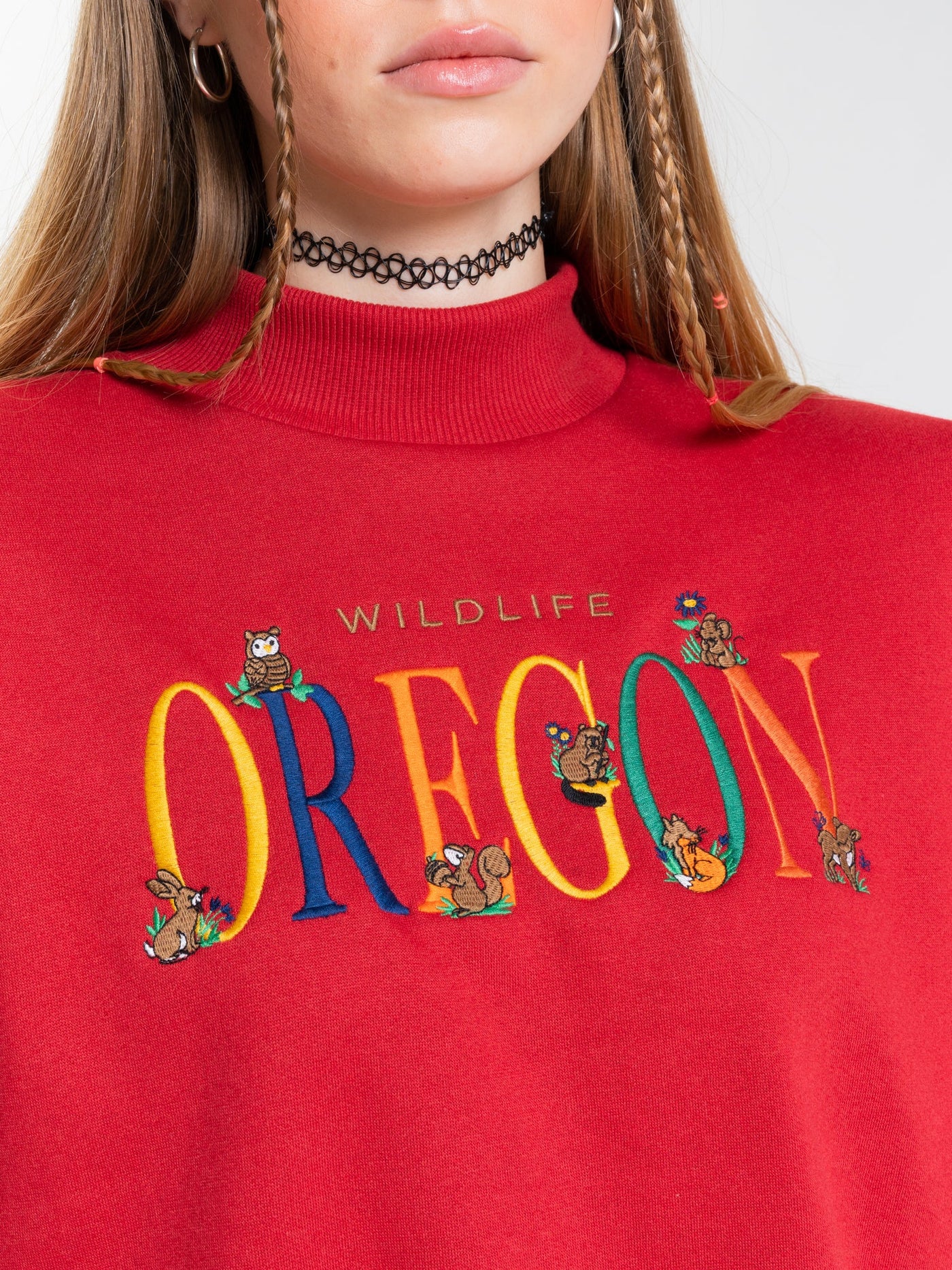 Oregon Oversized High Neck Sweater - Minga London