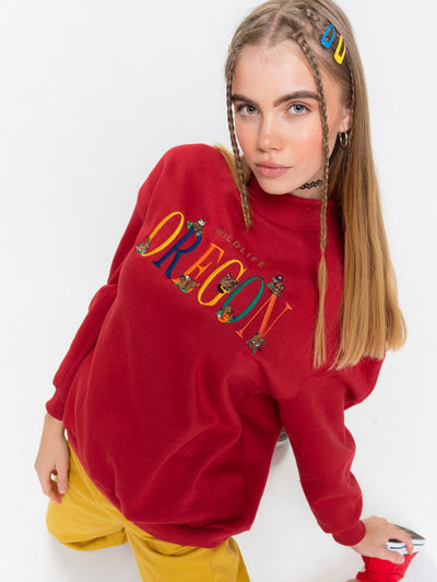 Oregon Oversized High Neck Sweater - Minga London