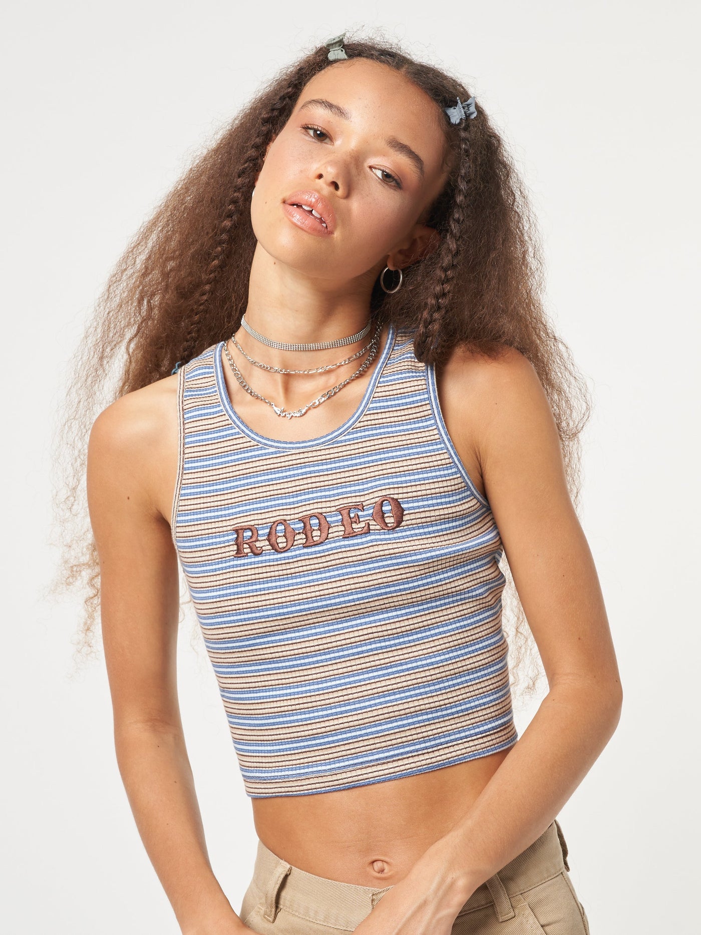 Rodeo Striped Vest Top - Minga London