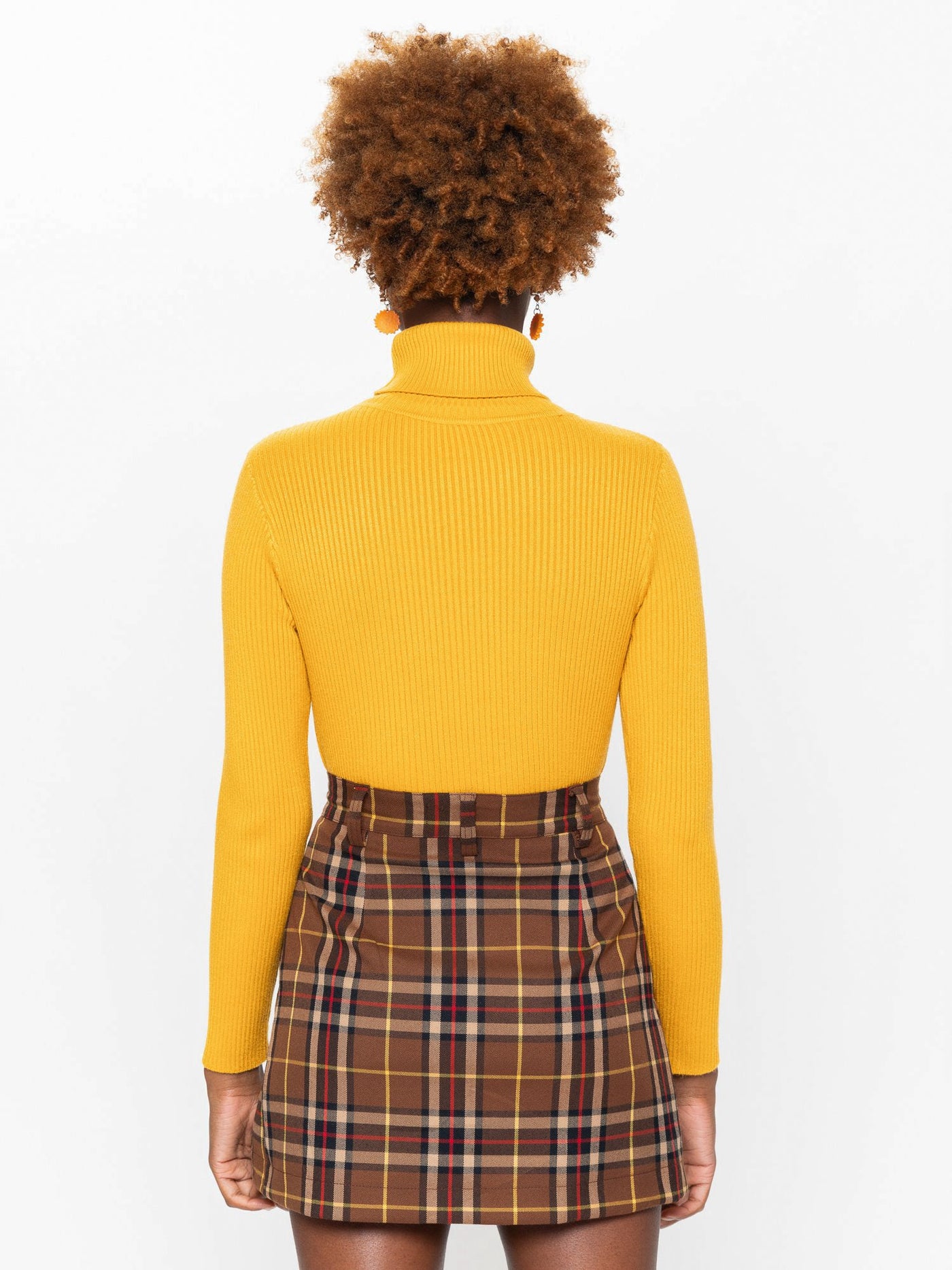 Bumble Bee High Neck Knitted Top - Minga London