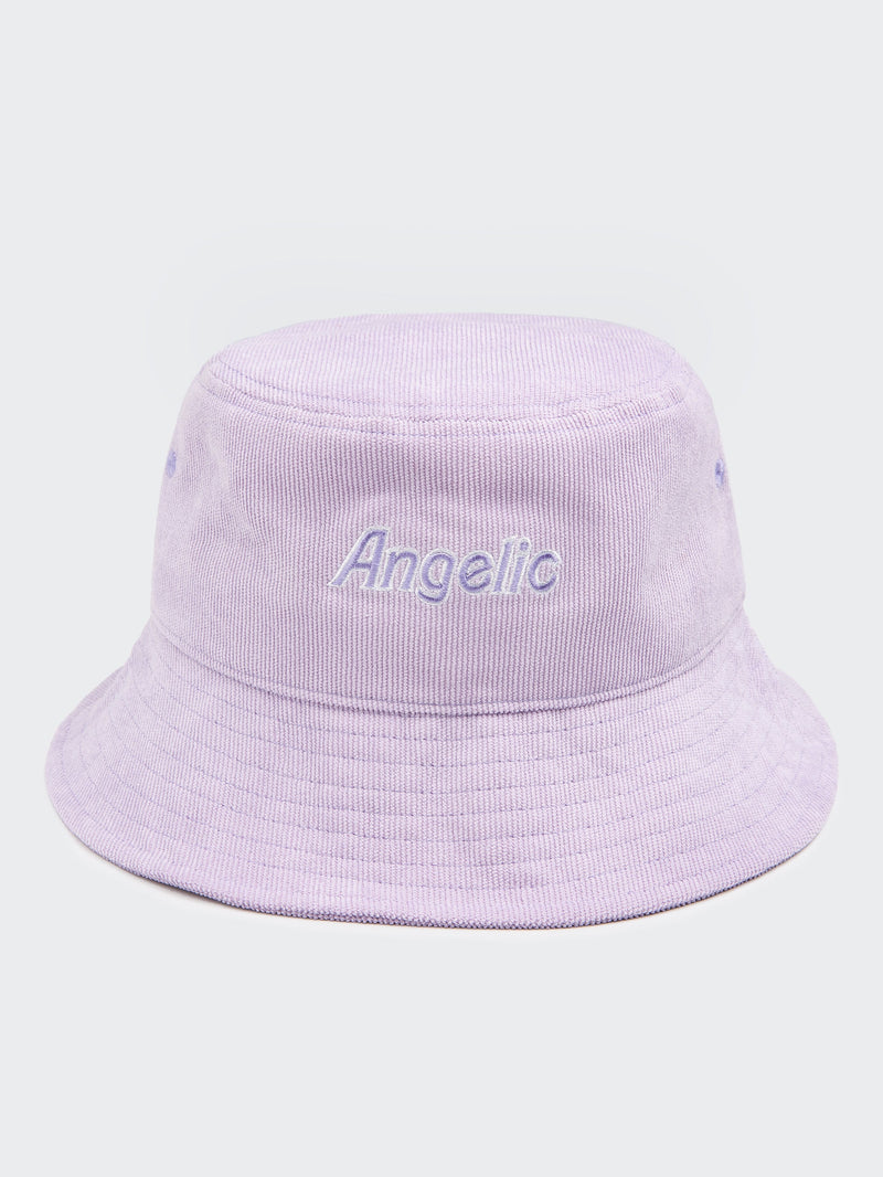 Angelic Corduroy Bucket Hat in Lilac - Minga London