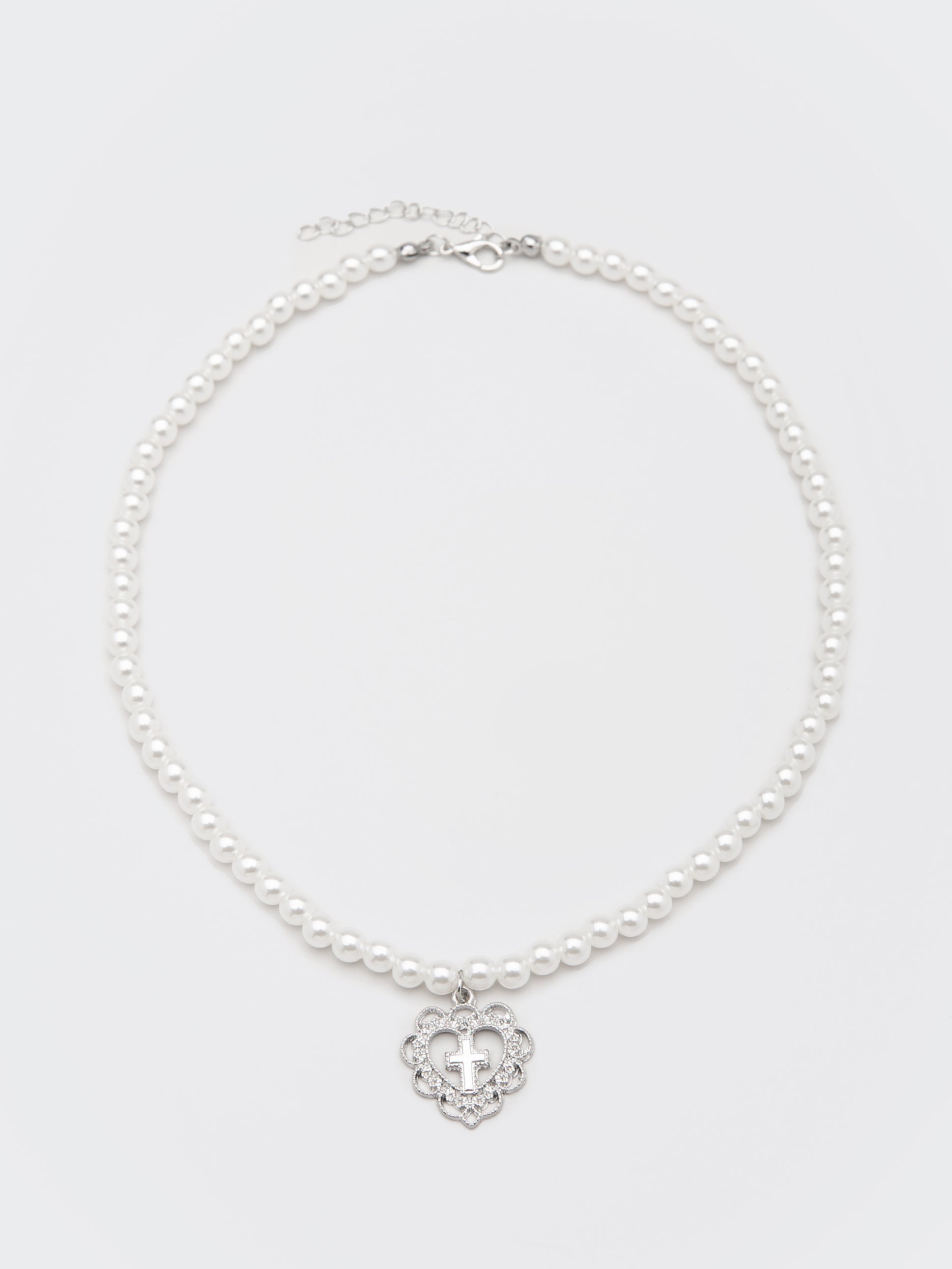 Bridget Heart Baroque Pearl Necklace - Minga London