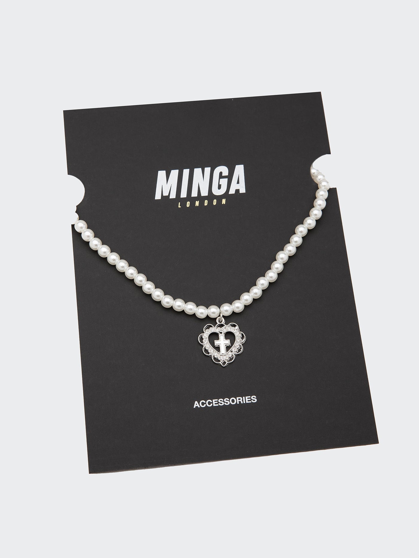 Bridget Heart Baroque Pearl Necklace - Minga London