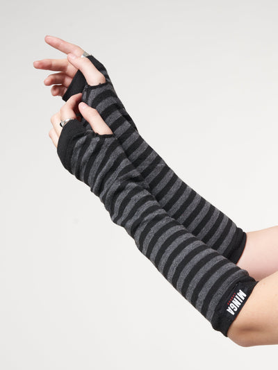 Striped Arm Warmers - Free Gift - Minga London