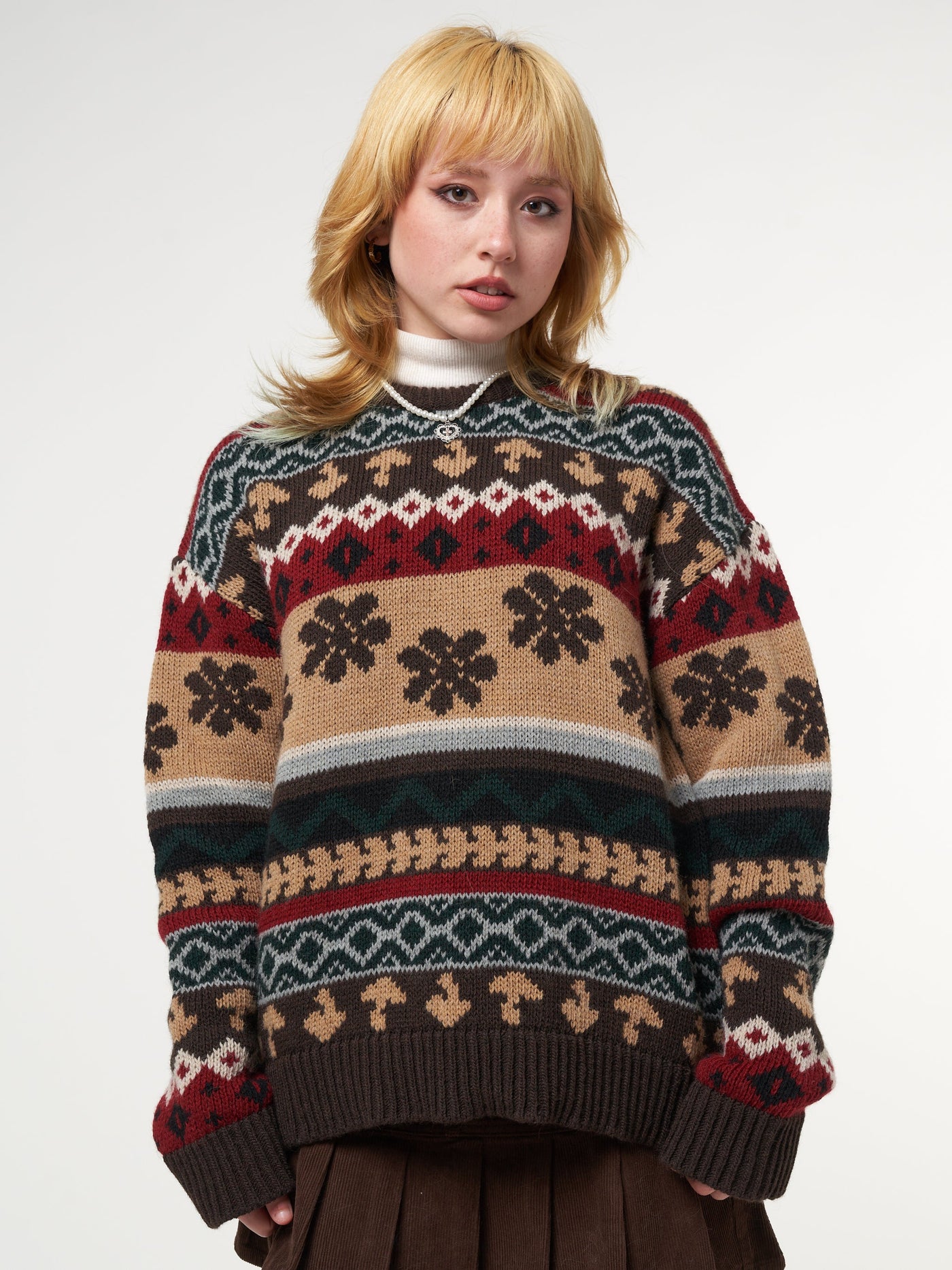 Granny Jacquard Knit Jumper - Minga London