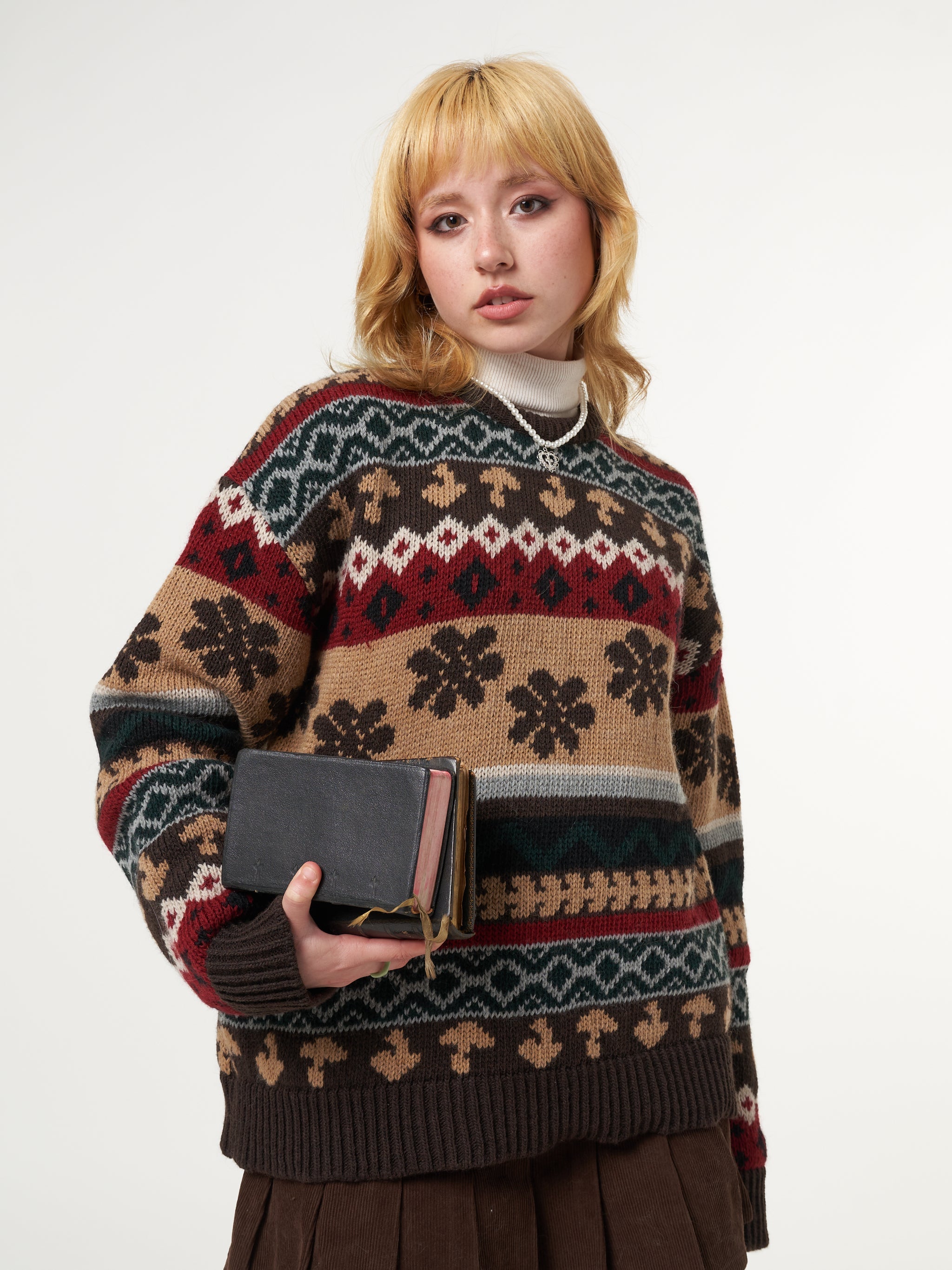 Granny Jacquard Knit Jumper - Minga London